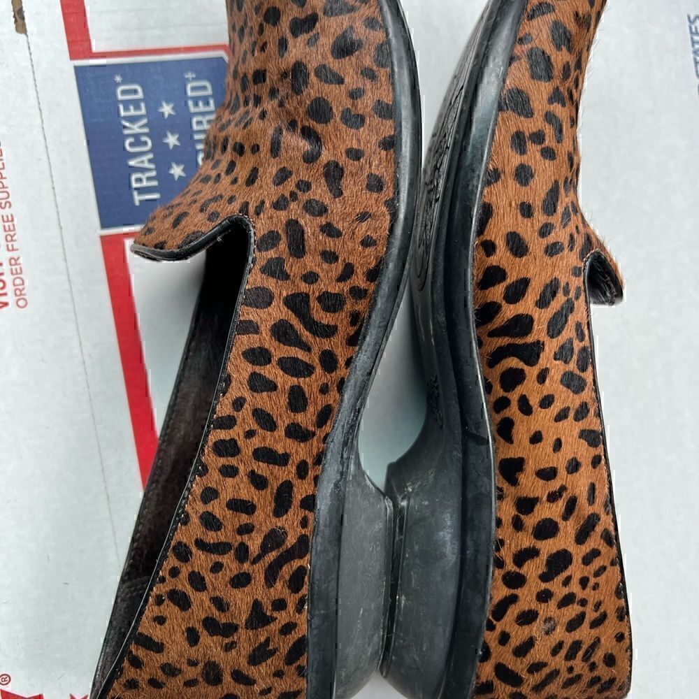 Dansko Olivia Pony Hair On Loafers Cheetah Print - Picture 3 of 16